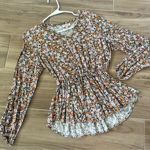 Floral Peplum Blouse